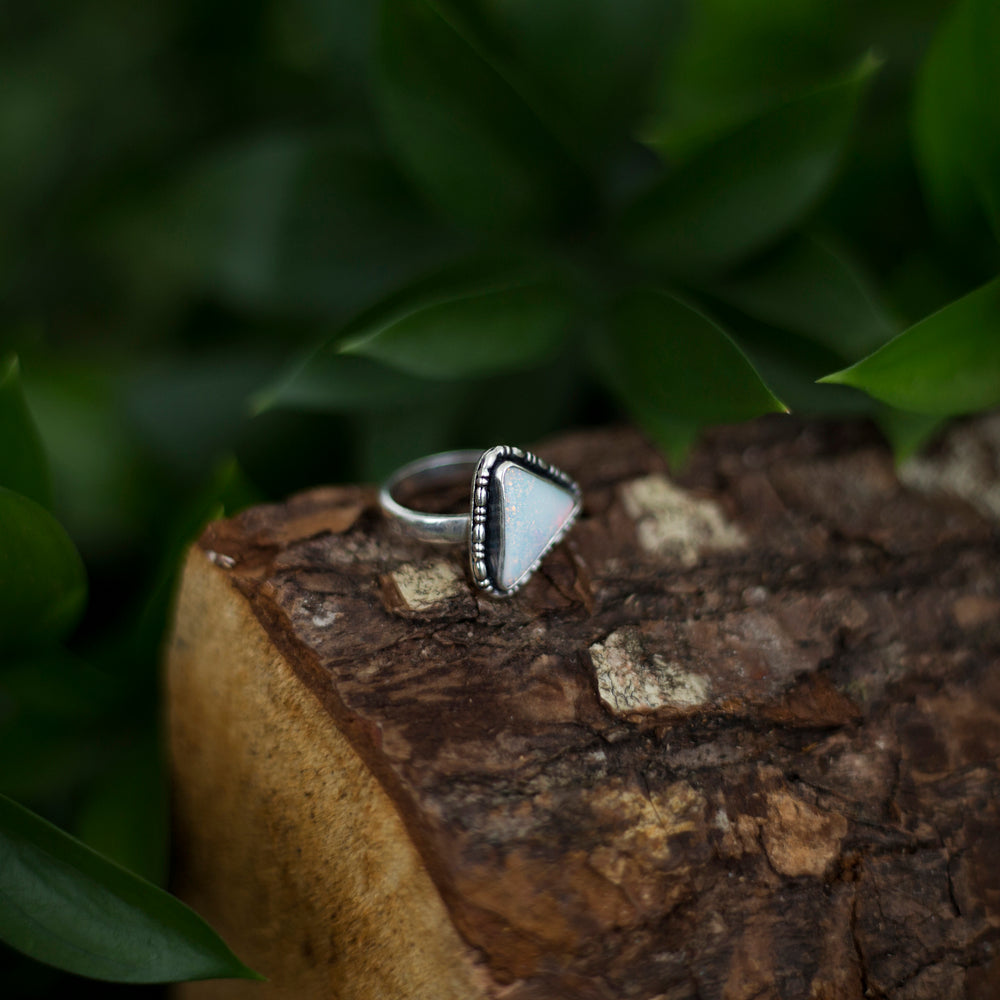 Monarch opal ring