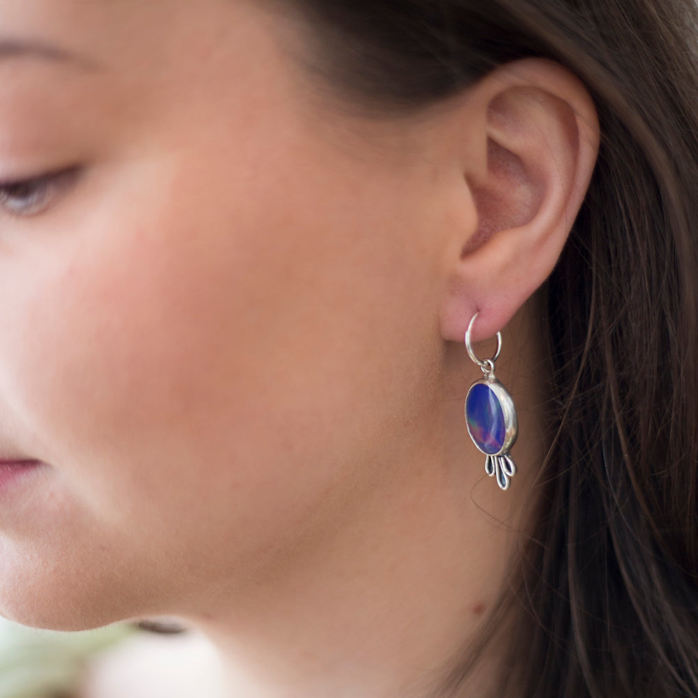 Aurora Opal earrings