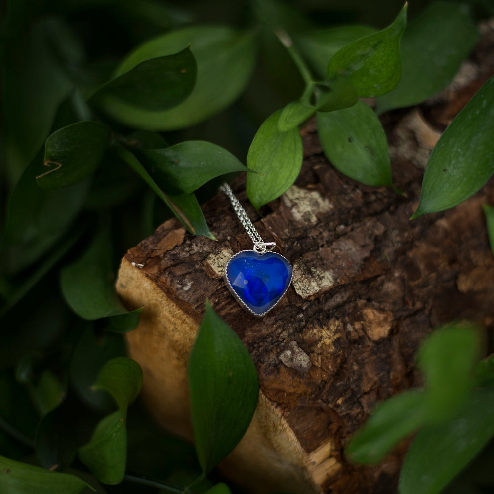 Aurora Opal heart pendant