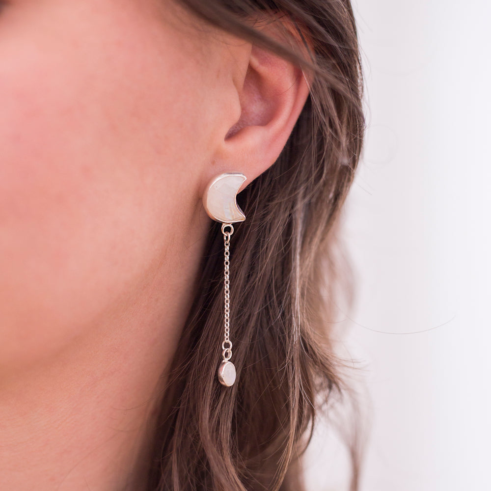 Lunar enchantment earrings